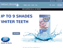 Tablet Screenshot of instantwhites.com